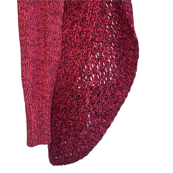 Eddie Bauer Red/Black Open Front Cardigan M - Picture 4 of 14